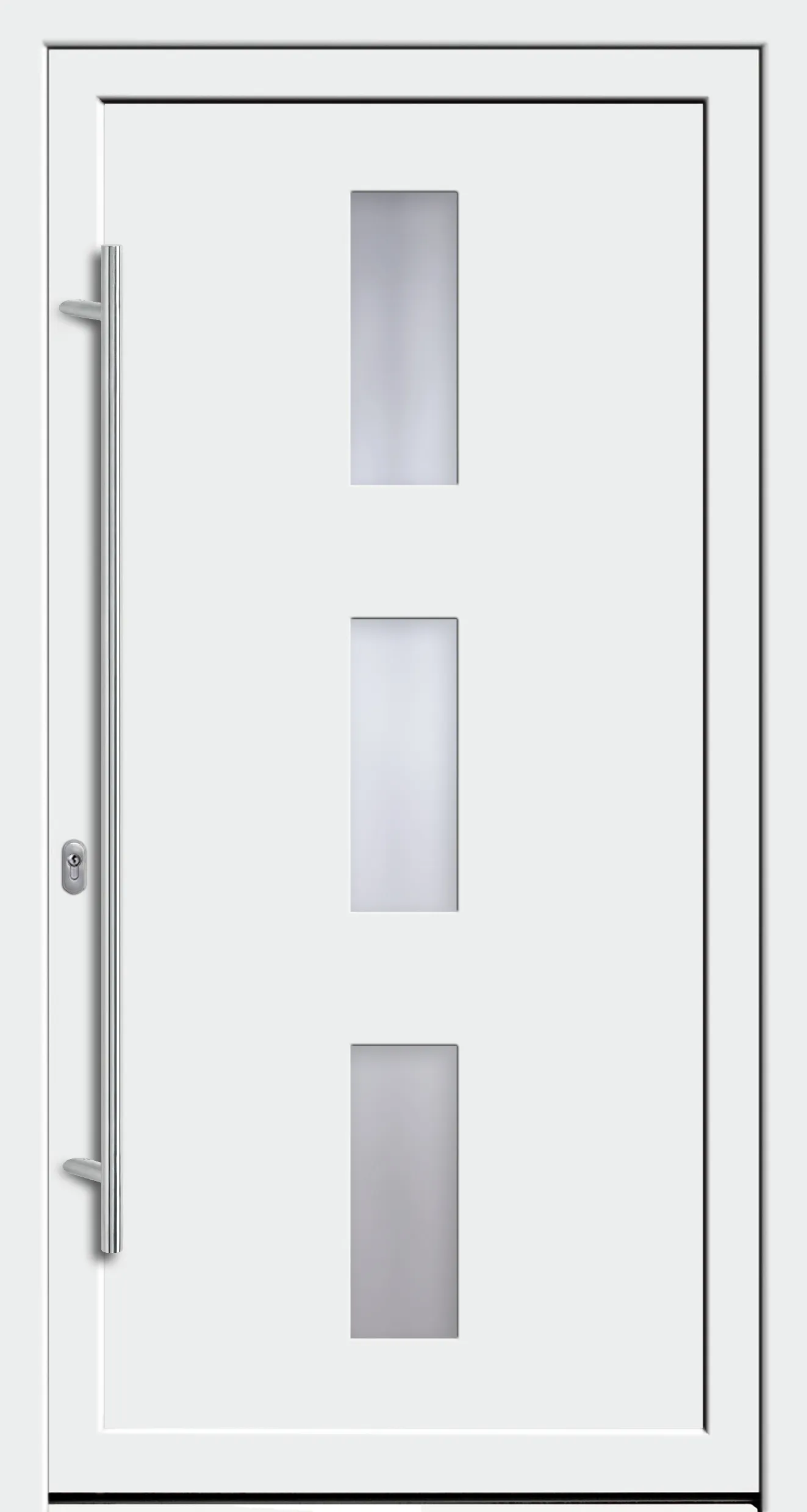 Haustür Modell Nord 11 in Weiß, Glasmotiv 5725-50 über 1400 mm