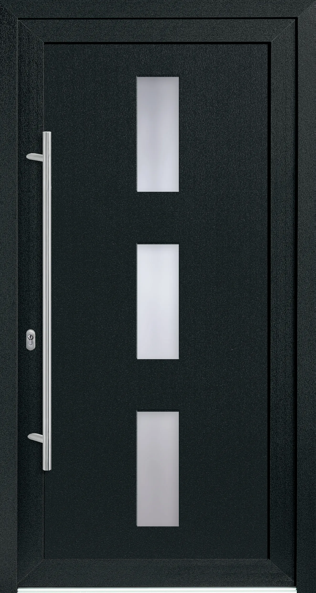 Haustür Modell Nord 11 in Anthrazitgrau, Glasmotiv 5725-50 über 1200 mm