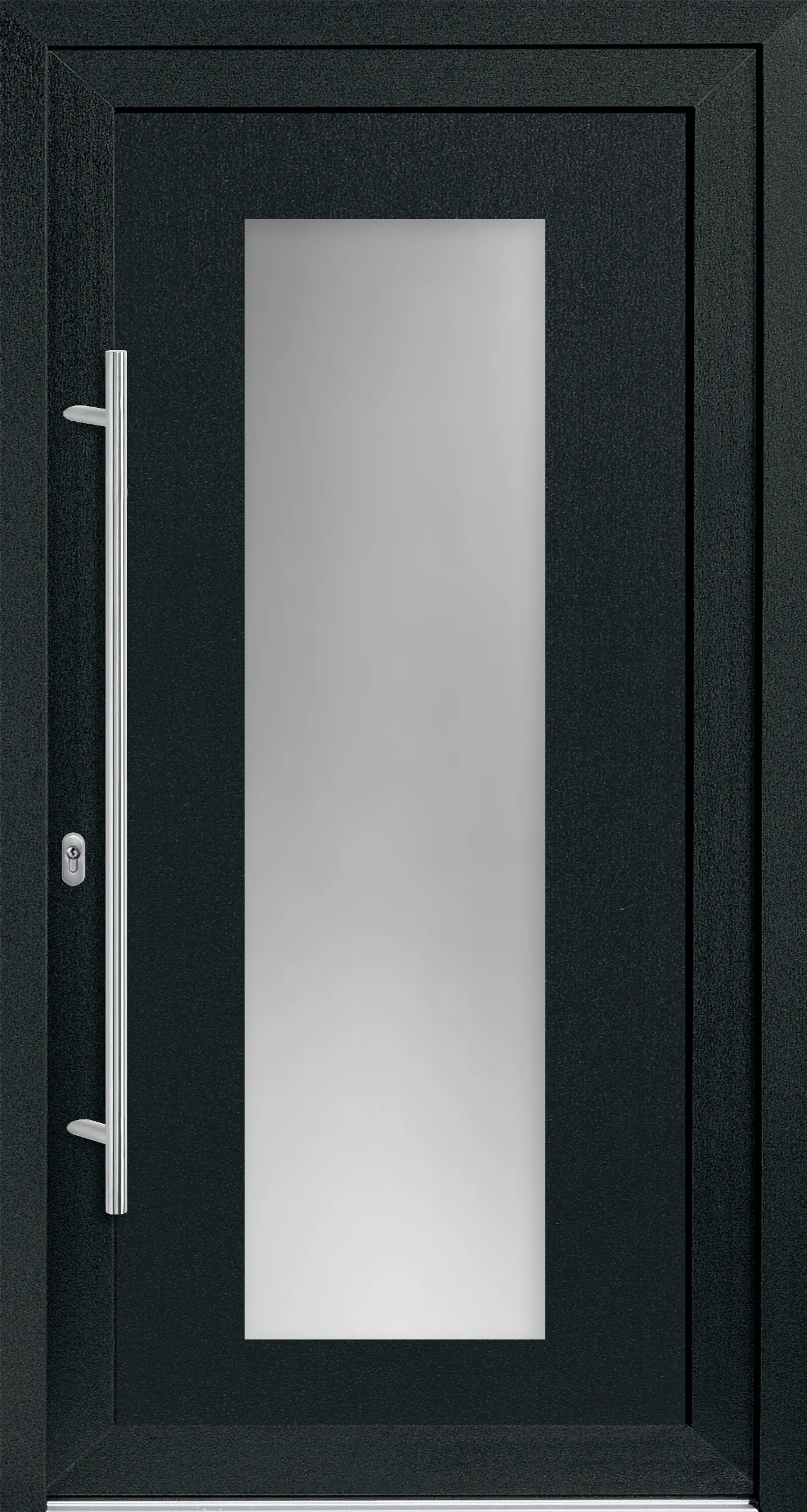 Haustür Modell Nord 13 in Anthrazit, Glasmotiv 5570-50 über 1200 mm