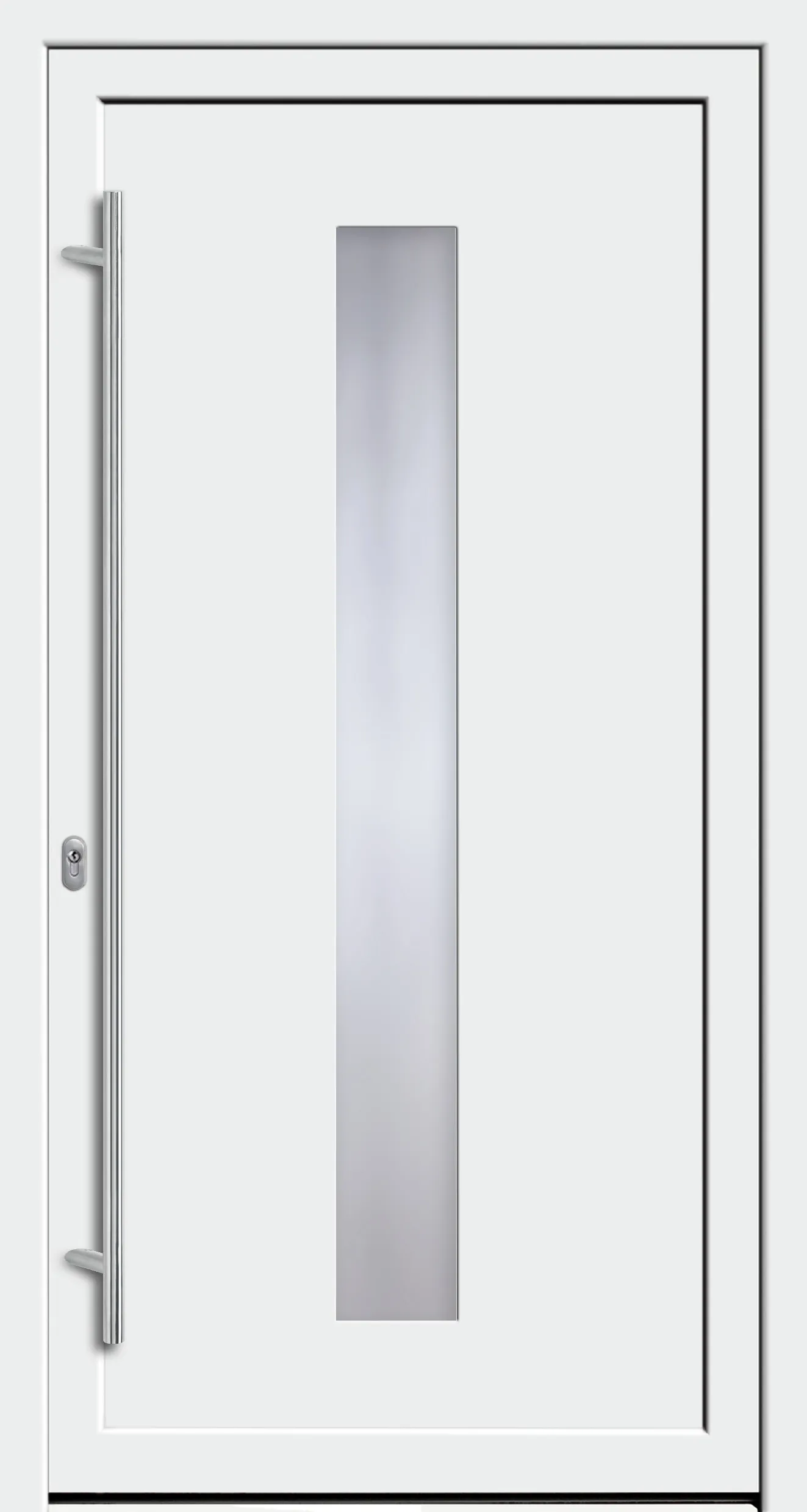 Haustür Modell Süd 21 in Weiß, Glasmotiv 5177-50 über 1600 mm