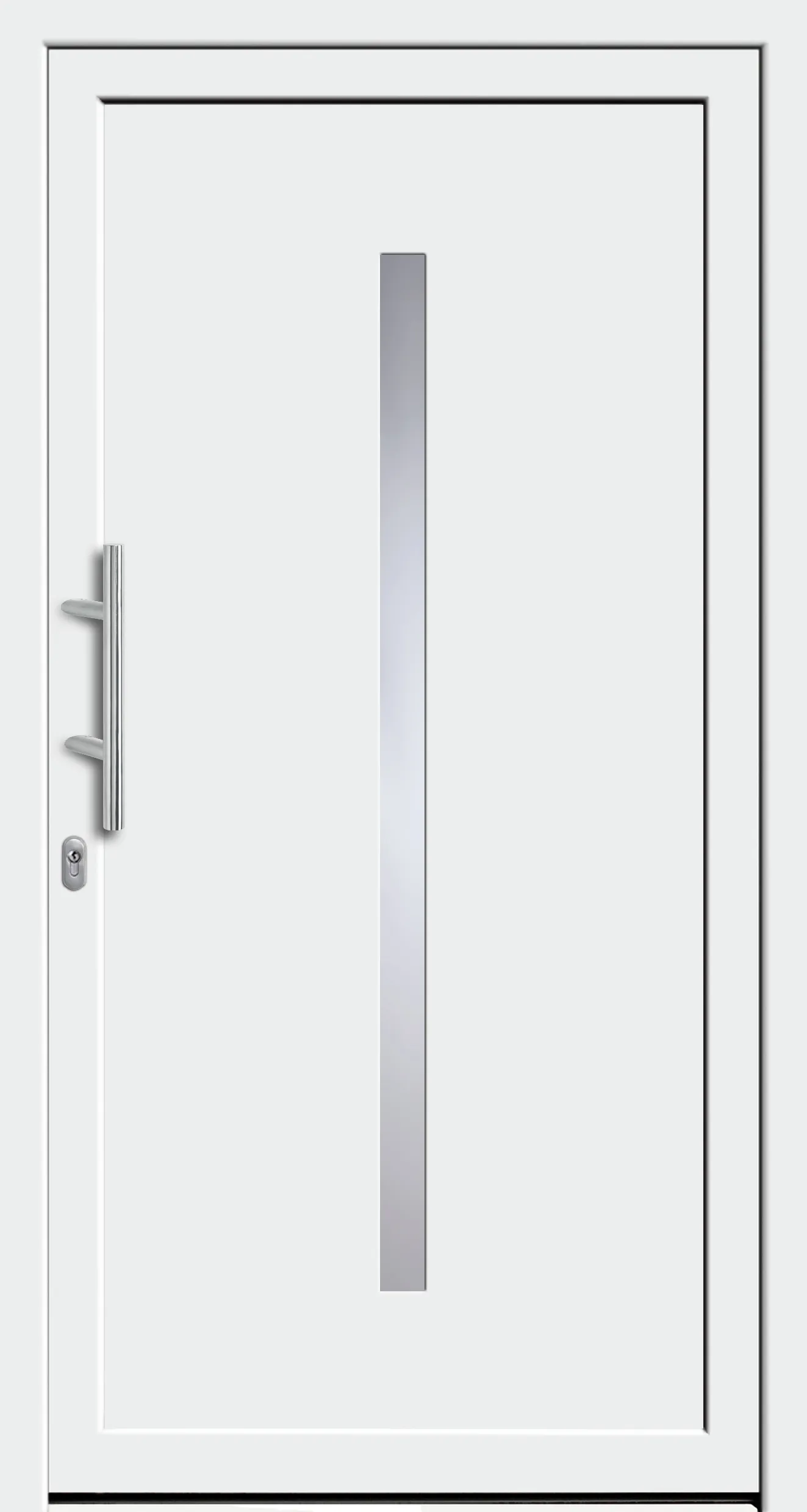 Haustür Modell Süd 22 in Weiß, Glasmotiv 5865-50 über 400 mm